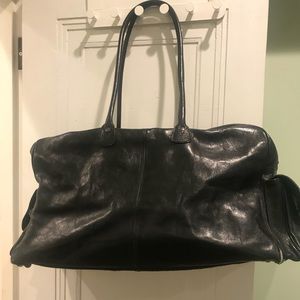 Leather weekender bag!